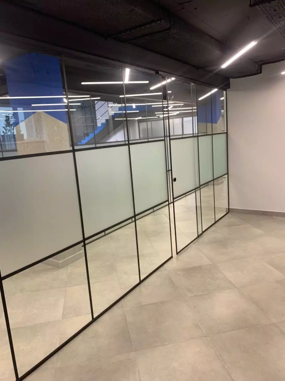 frameless glass partitions фото 7