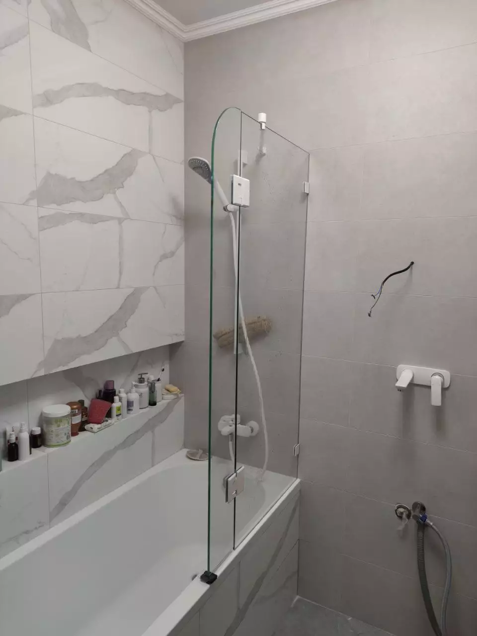 стеклянная шторка для ванной фото 8