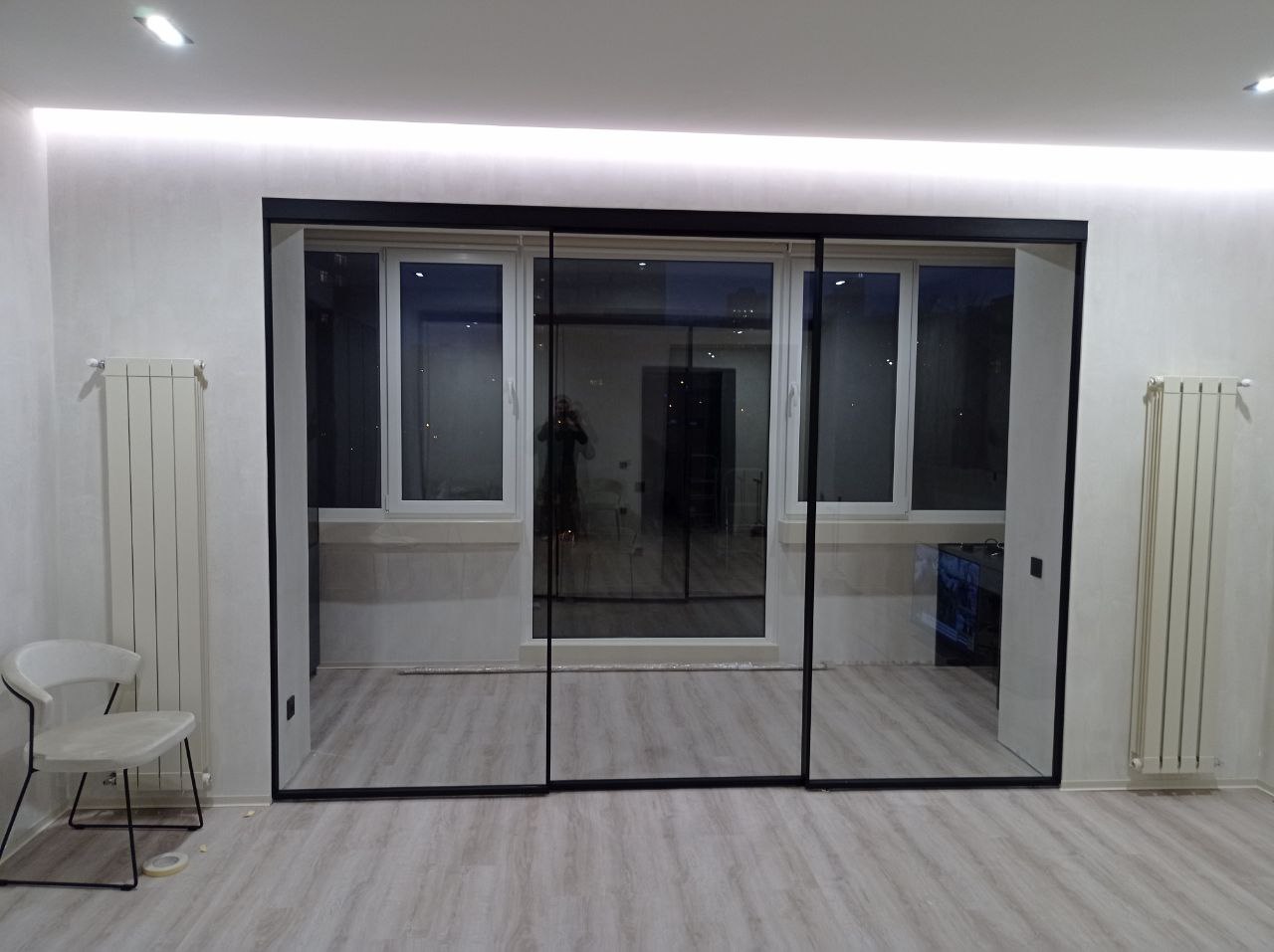 Sliding glass doors